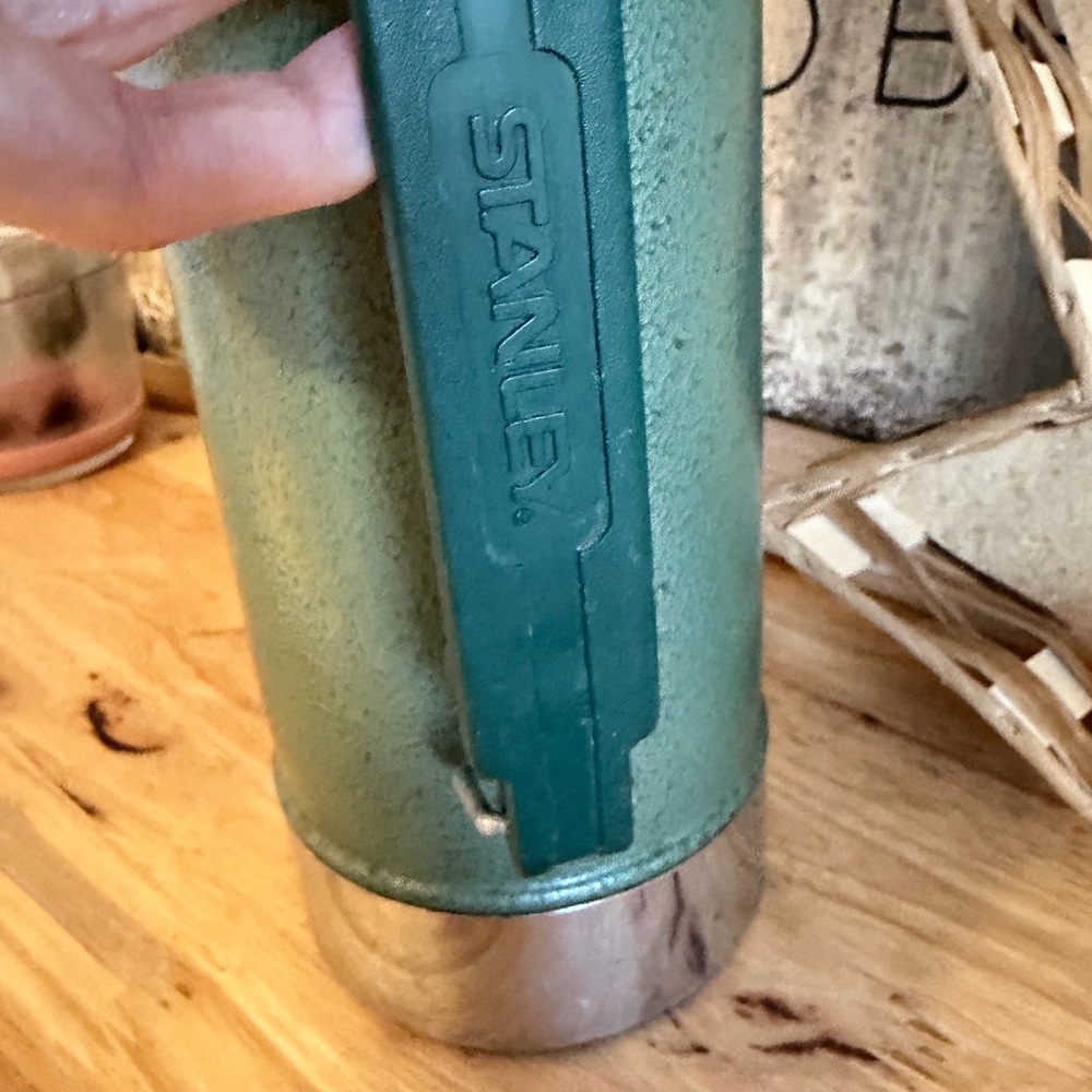 Stanley Aladdin Metal Thermos 1 Quart Green Vintage Model 98B94H - Picture 5 of 6